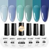 JODSONE 10ml 6 Colors Jelly Gel Nail Polish Set Ocean