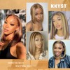 KKYST Highlight 13x4 HD Lace Front Wigs Human Hair Bob
