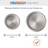 KOVOSCH 8 Pack Closet Door Finger Pull Satin Nickel- 2-1/8”