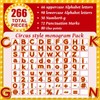266 Pcs Letters Combo Pack Set Bulletin Board Letter Circus