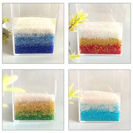 XIZHI 1 Pound Glass Stones Gorgeous Aquarium Decorated Irregular Glass Pebbles Artificial Glaze Crystal Stones Rocks for Aquarium, Fish Tank, Garden, Vase Fillers, Succulent Plants Decor (Green)