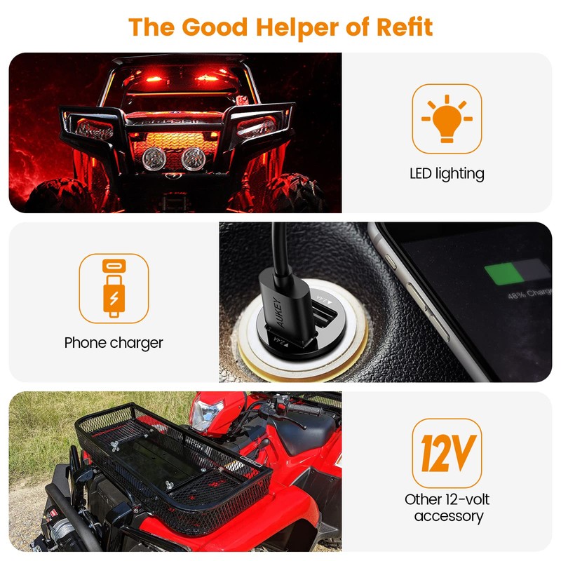 Power Panel Switching System, Briidea Plug-and-Play SAE Power Switching System