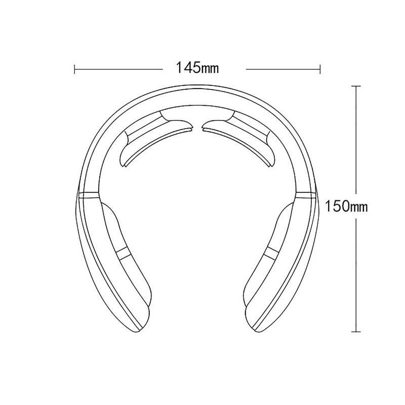 Pulse Neck Massager Electric Point Therapy Portable Hot Compress for