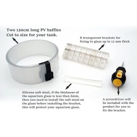 Allcolor Rimless Fish Tank - Fish & Shrimp Barrier - DIY - Adapt to any size of rimless f