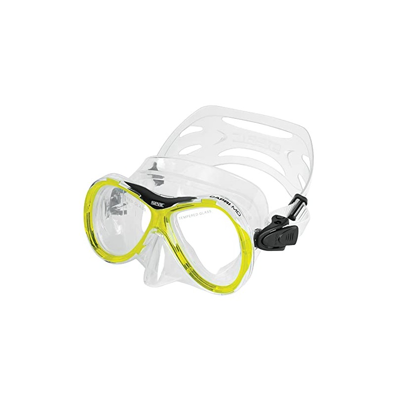 SEAC Capri Siltra Adult PVC Snorkelling Mask Yellow yellow