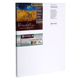 Masterpiece Artist Canvas 41822 Vincent PRO 7/8" Deep, 9" x 12", Cotton 14.0oz - 3X - Sausalito Heavy Weight