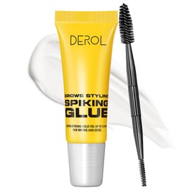 Erinde Brow Glue Eyebrow Gel, Lightweight Brow Gel, Brow Fix Gel for Long-Lasting Hold, 2 in1 Brow Gel & Hair Edges Gel, Waterproof, Smudge-Resistant, Quick-Dry Brow Styling Wax, Clear