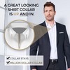 Million Dollar Collar Metal Collar Stays for Men with Felt