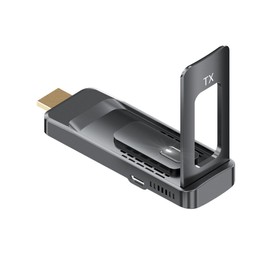 AIMIBO Wireless HDMI Transmitter, 1RX Paired Up to 8 TX, Foldable Antenna, 5G Stream Video & Audio Wireless HDMI Extender, Use with Receiver