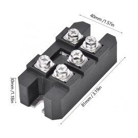 QCTCMLBMGZ MDS 100A 1600v Regulator Generators 3-Phase Rectifier Bridge Module 5 Terminals Generator Starter No Break Controller Ballast
