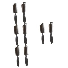 Healvian 8pcs Double-sided Bristle Hair Cleaning Brushes Handheld Shredded Hair Remover for Salon Personal Use for Neat Styles and Beard Grooming