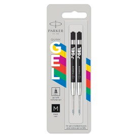 Parker Jotter Originals Gel Ink Refills | Black Gel Ink Refills | Medium Tip (0.7mm) | Pack of 2