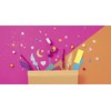 folia 937 Creative Box Glitter Mix, Over 900 Pieces, Glittery,