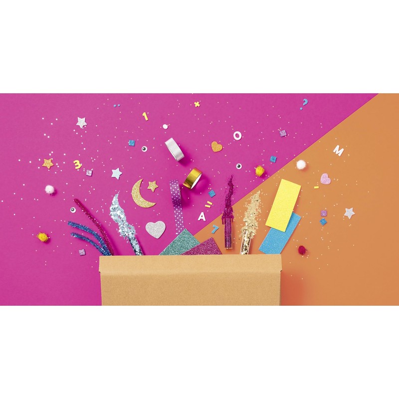 folia 937 Creative Box Glitter Mix, Over 900 Pieces, Glittery,