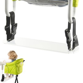 Acrylic Baby Footrest Compatible with Inglesina Fast Table Chair, Adjustable Baby Footrest for Hook On High Chairs, Sturdy Foot Rest Fit for Clip on Table Chairs with Tray (Chair not Included)