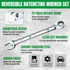 SK Reversible Ratcheting Wrench Set, Combination Wrench Set, 16-Piece, Metric,