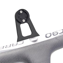 HOUSON Carbon Fiber Bike Computer Mount, Integrated Handlebar Mount for GPS Devices and Action Cameras - Lightweight Construction for Mountain Bikes and Road Bikes