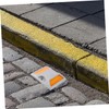 Operitacx 4pcs Reflective Cast Aluminum Road Markers for Enhanced Night