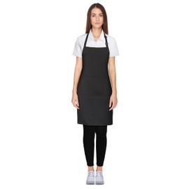 Proluxe 2-Pack Bib Apron Unisex, Adjustable with Pocket and Additonal Pen Pocket. Cooking Kitchen Chef Women Men Aprons for Home Kitchen, Restaurant, Coffee Shop