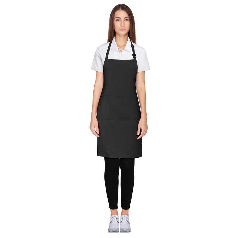 Proluxe 2-Pack Bib Apron Unisex, Adjustable with Pocket and Additonal
