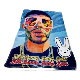 Providencia Bad Bunny Cobertor Frazada Matrimonial/ Individual