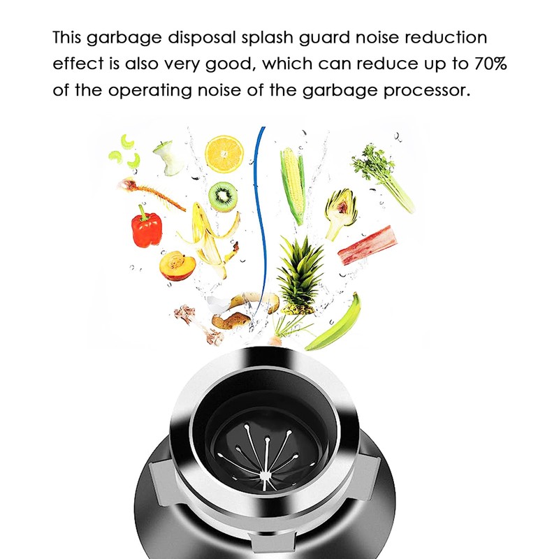 Garbage Disposal Splash Guard Sink Baffle Disposal Replacement Waste Food