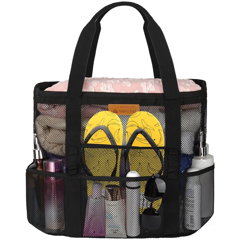 wanchel Mesh Beach Bags for Women - Plus Waterproof Sandproof