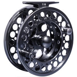 fairiland TURMAX Fly Reel Large Arbor CNC-Machined Fly Fishing Reel 3/4, 5/6, 7/8, from Bar Stock Aluminum with Sealed Carbon Drag (5/6wt)
