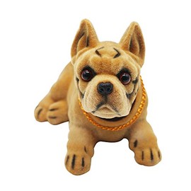 Bobble Head Boxer,Car Dashboard Decoration Nodding Dog Hood Ornament Move Head Dog High Emulation Creative Dog Crafts Puppy Dog Lover Gift For Mascot Truck Vehicle Home Desk Tabletop Office Decor Cute