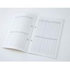 GOLD'S GYM Training Notebook A5 Size 104 Days/Gray