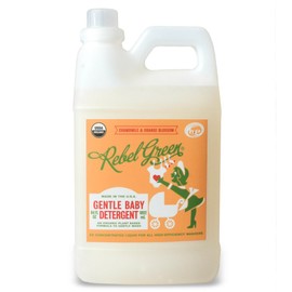 Rebel Green Natural Baby Laundry Detergent, Certified Organic and Hypoallergenic Liquid Laundry Soap for Infants and Babies with Sensitive Skin - 64 Loads