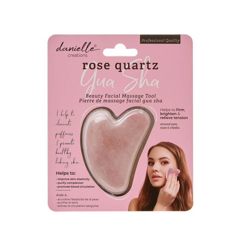 Gua Shab Beauty Facial Massager Danielle Creations (Rose Quartz)