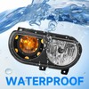 ELH Headlight Assembly Fit for 2008-2014 Dodge Challenger (Black/Amber)