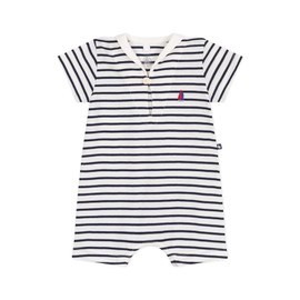 Petit Bateau Unisex Baby Combicourt, white/blue