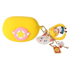 Cute Case for New Bose Ultra Open Earbuds(2024), Suublg Silicone Charging Case Shockproof Protective Cover with Cartoon Doll Anti-Lost Lanyard for Girls Boys Teen