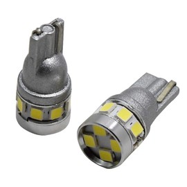 LMMC [6000k or 8000k] T10 T16 LED 2835SMD 12 Rows 6w [White or Clear White] License Plate Light Position, Compatible with Hybrid Vehicles (Clear White [8000k])