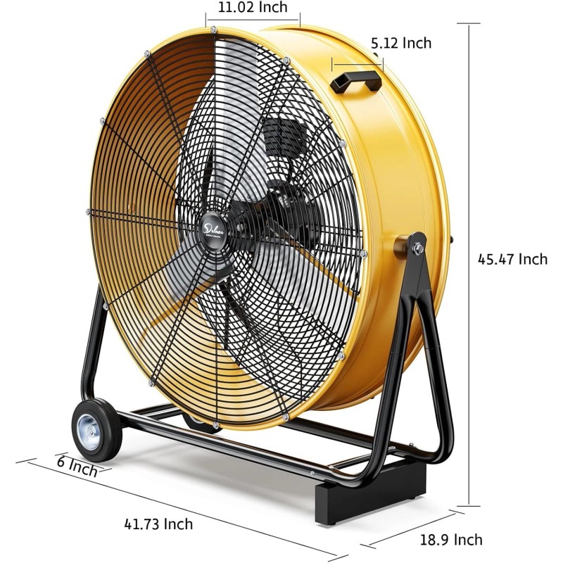 Simple Deluxe Drum Fan 20“/24"/30”/36 - 20 Inch