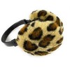 Brown Black Camel cheetah leopard print faux fur furry ear