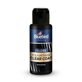 Bluebird 3.4 Fl Oz Polyurethane Clear Coat for Furniture, Paintings, Water-Based Professional Varnish (Gloss)