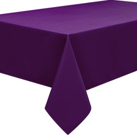 Home Direct Extra Large Rectangular Fabric Tablecloth 140x240cm 55"x94" Violet Purple