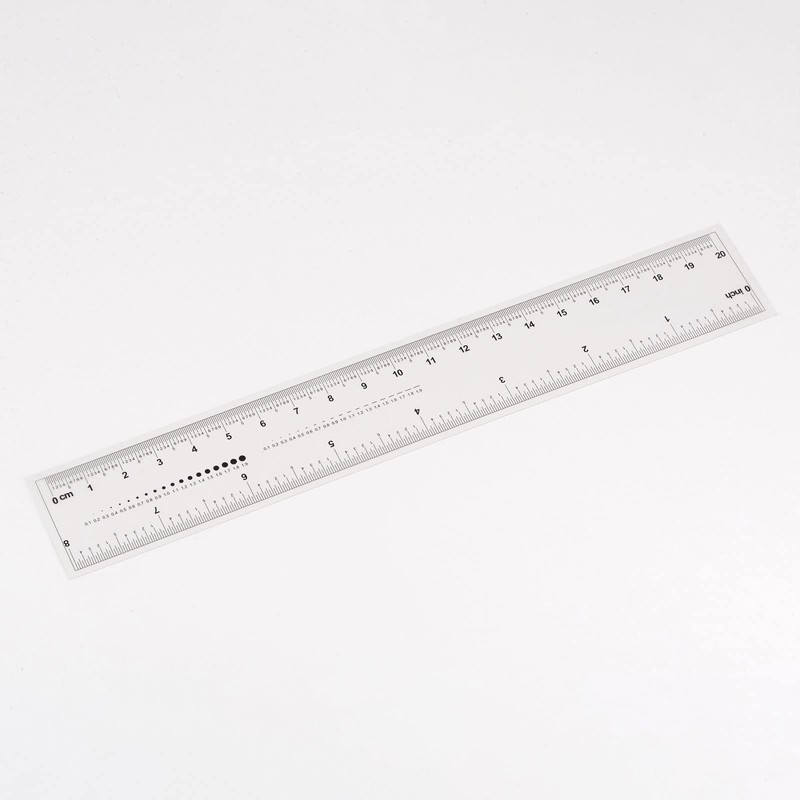 sourcing map Films Flexible Ruler 8 Inch 0.5 mm Scale