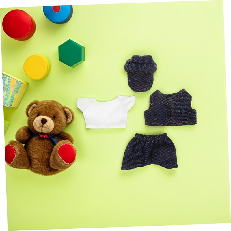 Gatuida 1 Set Doll Clothes Set T Shirts Pants Vest