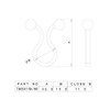 tekunobeinzu Twist and Clips (Inner Diameter 11.5 mm) 20 Pcs/pack