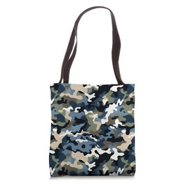 Camouflage Dark Camo Military Army Seamless Pattern Tote Bag