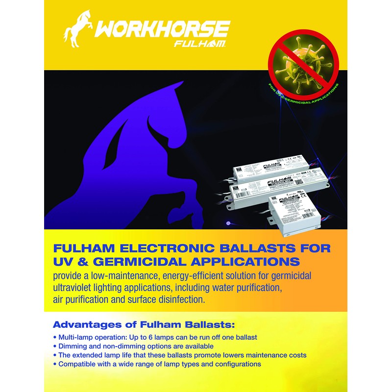 Fulham Lighting Fulham WorkHorse Adaptable Ballast, WH4-120-L , Silver