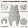 Unnivoll Baby Sleeping Bag with Feet, 1.5 Tog, Pack of