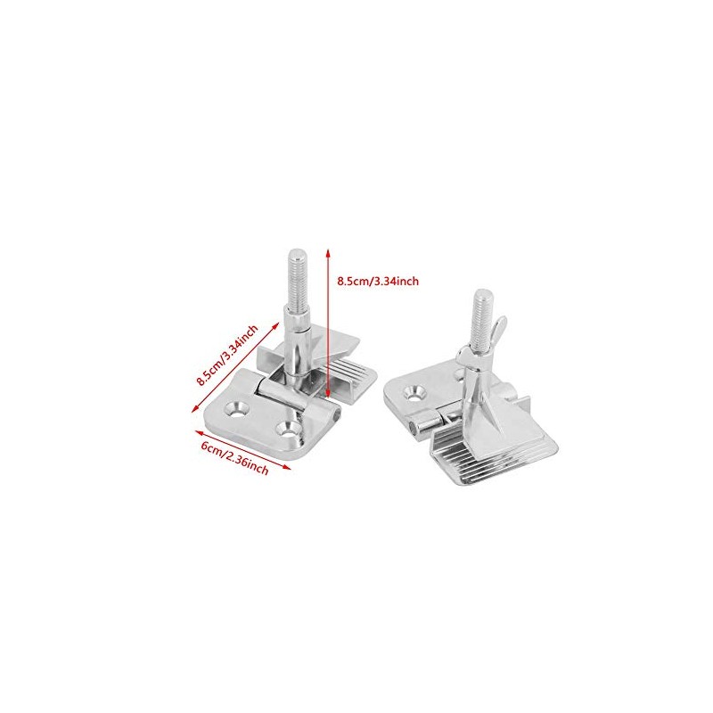 Pack of 2 Clamp Screen Printing Hinge, Zinc Alloy Metal
