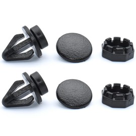 Generic 2 Sets Parcel Shelf Clips Fit for Nissan Juke 2010-2014 Black Rear Luggage Fastening Brackets 799161KA2A