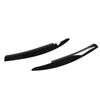 2Pcs/Set Front Headlight Eyebrow Eyelid Strips Cover Trim Glossy Black