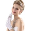 Miranda's Bridal Women's Wrist Length Formal Satin Gloves Pink